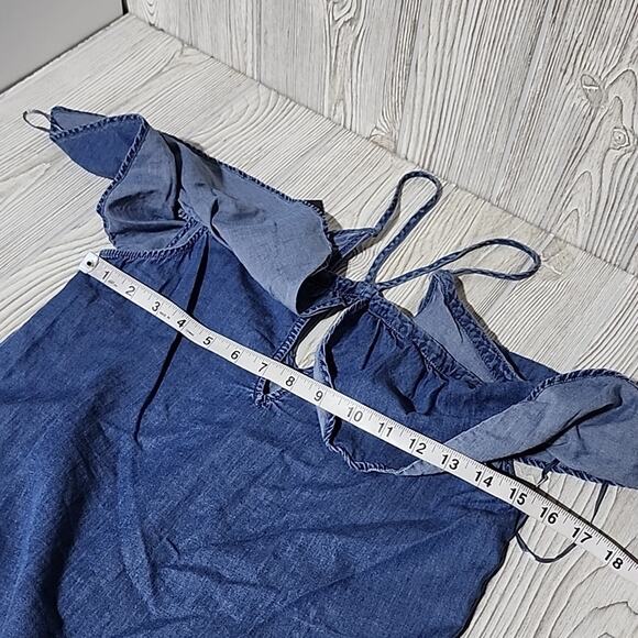 Express Chambray Off The Shoulder Crop Top Womens XS NWT - Picture 6 of 7